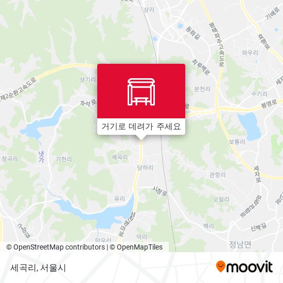 세곡리 지도
