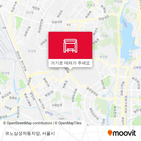 르노삼성자동차앞 지도
