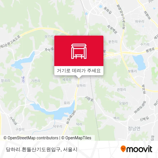 당하리.흰돌산기도원입구 지도