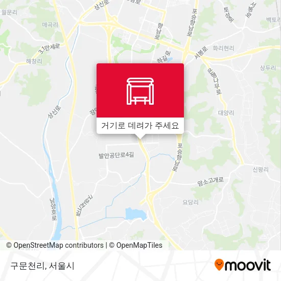 구문천리 지도