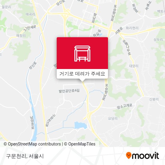 구문천리 지도