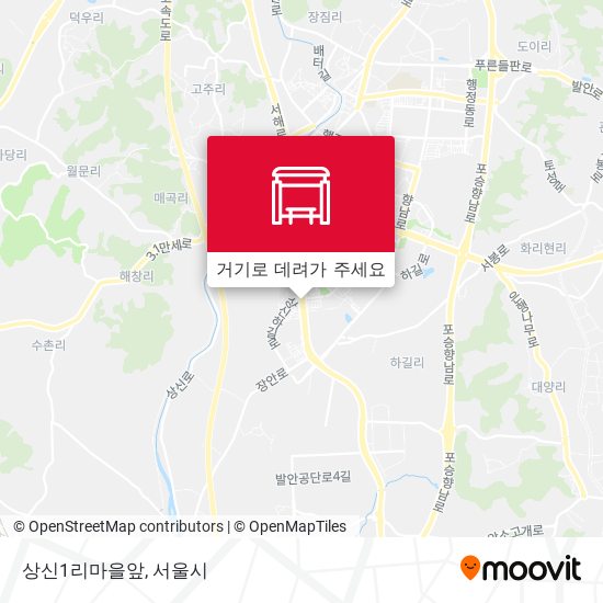 상신1리마을앞 지도