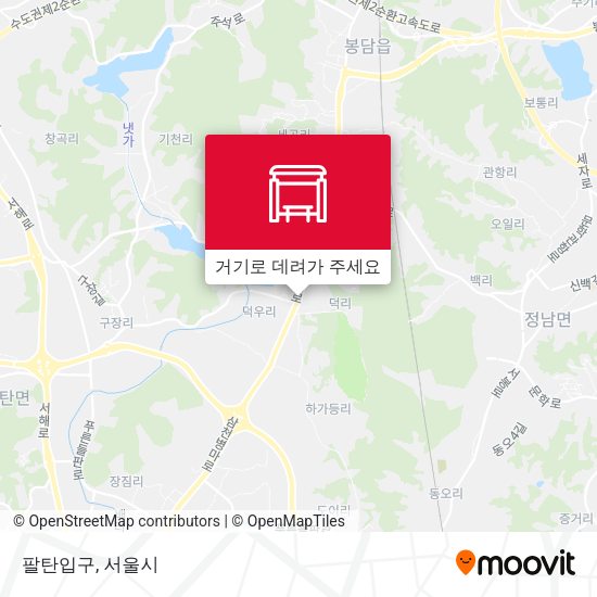 팔탄입구 지도