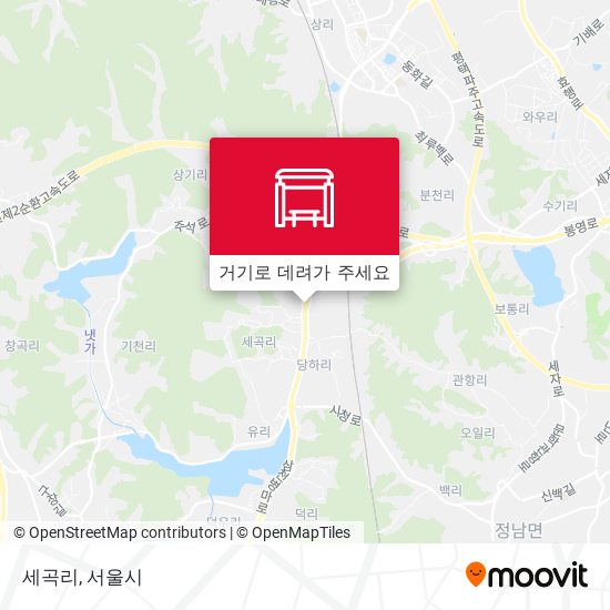 세곡리 지도