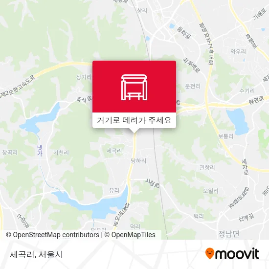 세곡리 지도
