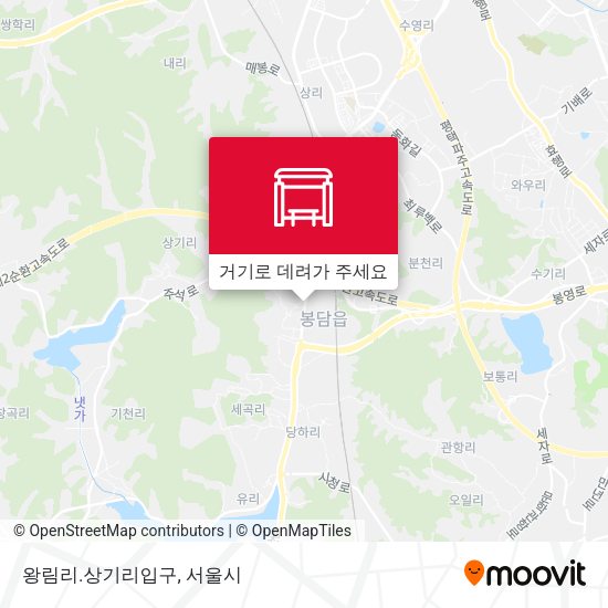 왕림리.상기리입구 지도