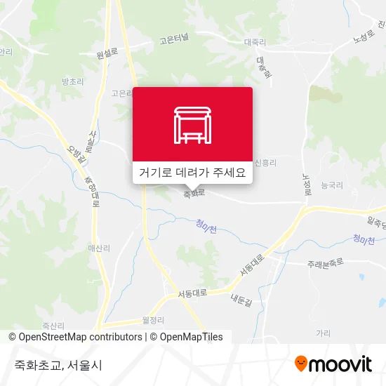 죽화초교 지도