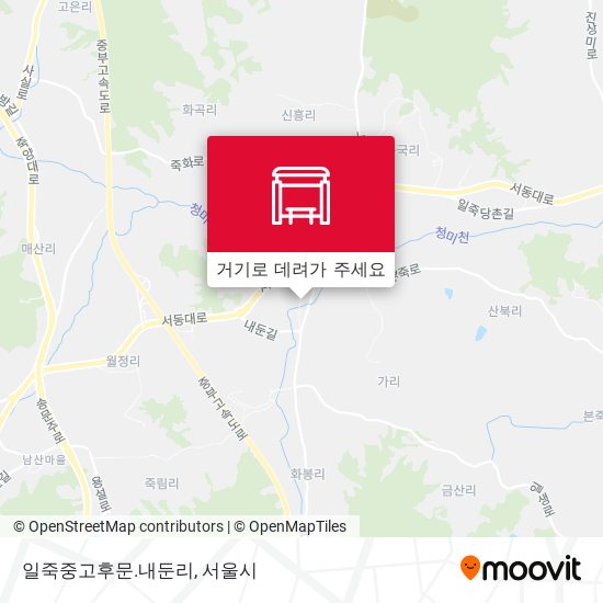 일죽중고후문.내둔리 지도