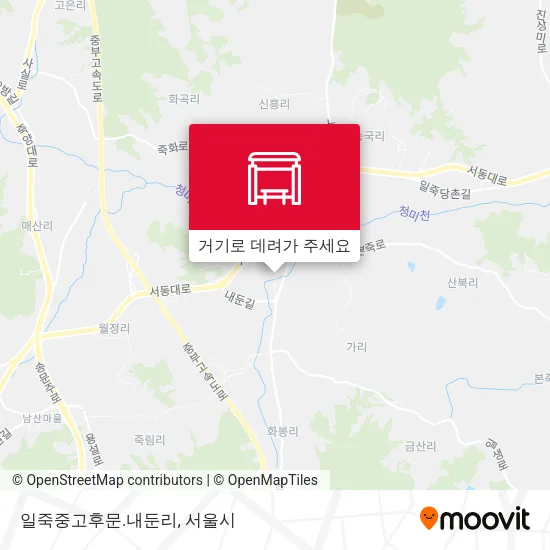 일죽중고후문.내둔리 지도