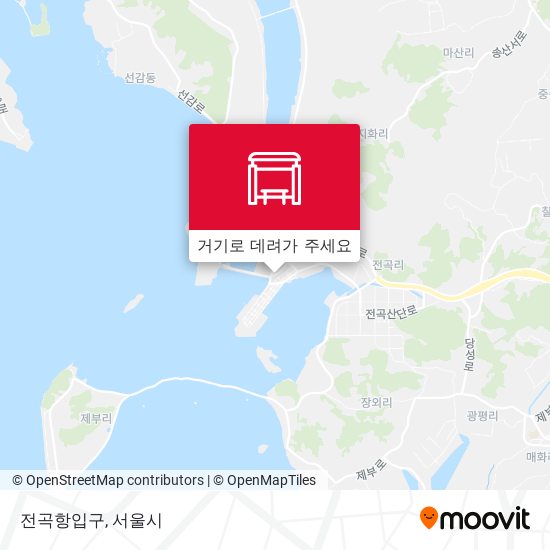 전곡항입구 지도