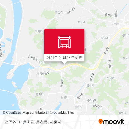 전곡2리마을회관.운천동 지도
