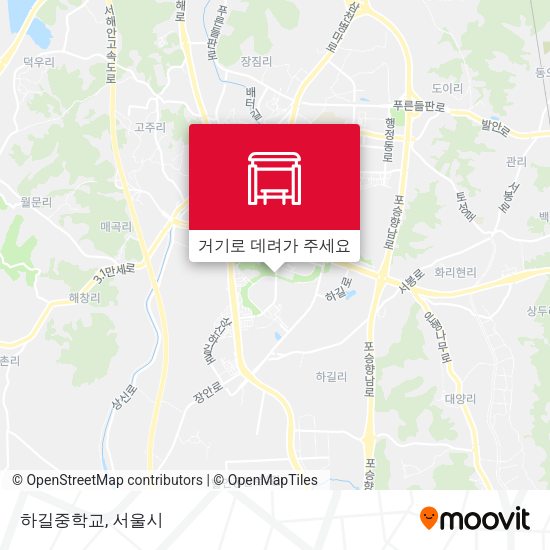 하길중학교 지도