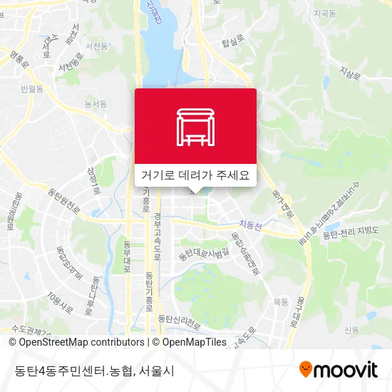 동탄4동주민센터.농협 지도