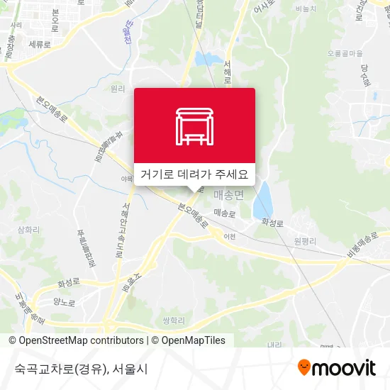 숙곡교차로(경유) 지도