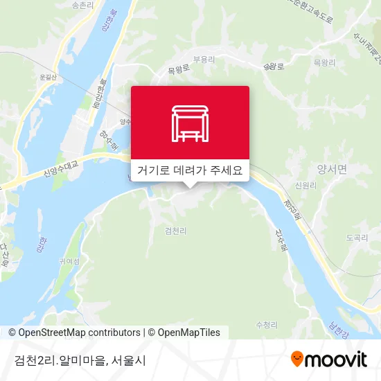 검천2리.알미마을 지도