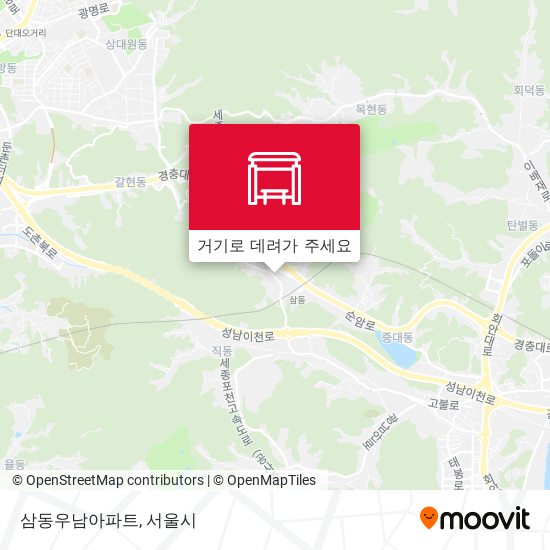 삼동우남아파트 지도