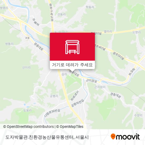 도자박물관.친환경농산물유통센터 지도