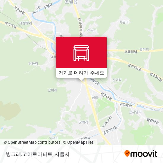 빙그레.코아로아파트 지도