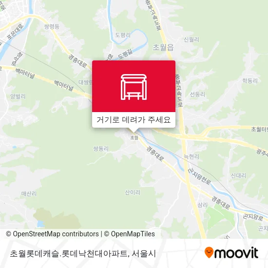 초월롯데캐슬.롯데낙천대아파트 지도