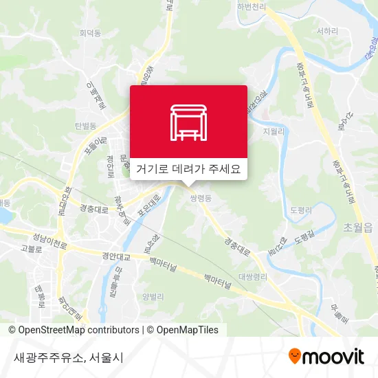 새광주주유소 지도