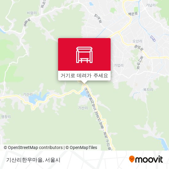 기산리한우마을 지도