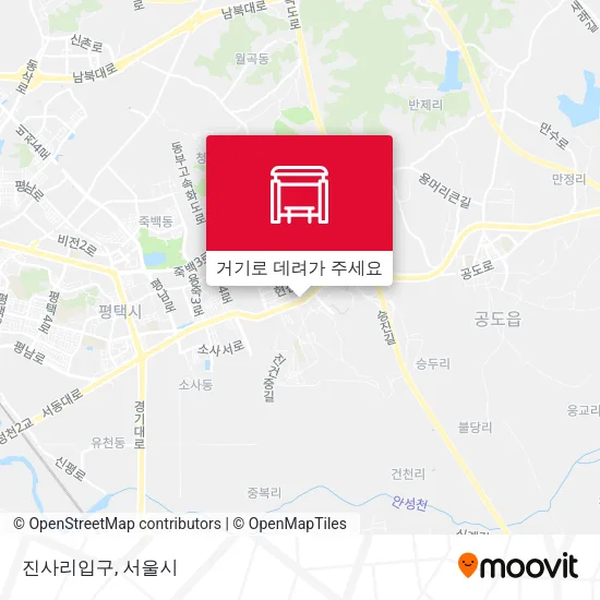 진사리입구 지도