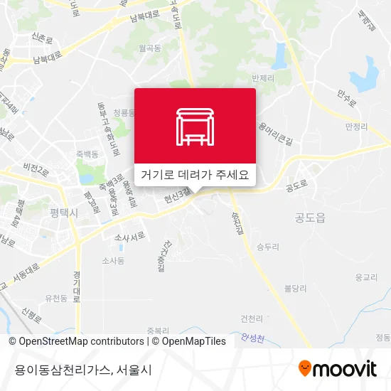 용이동삼천리가스 지도