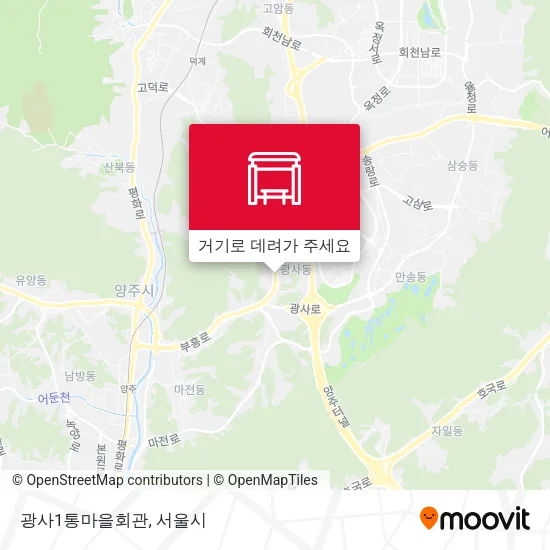 광사1통마을회관 지도