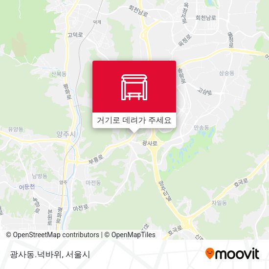 광사동.넉바위 지도