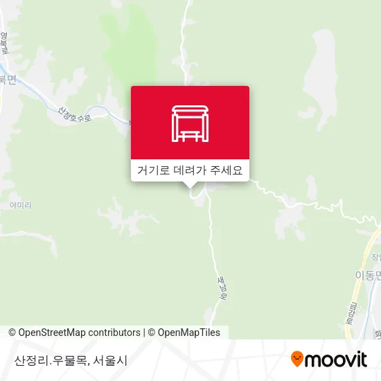 산정리.우물목 지도
