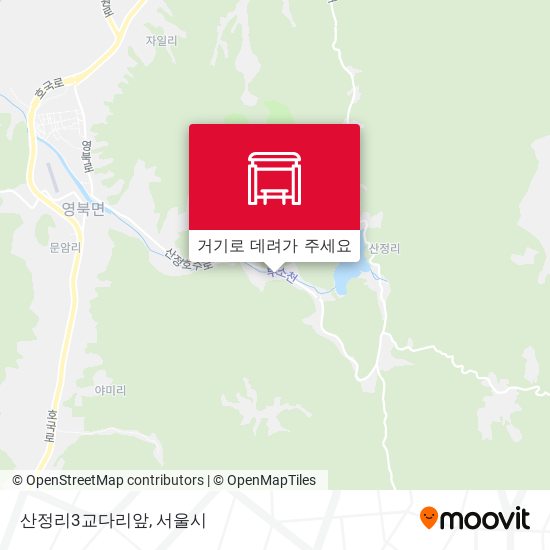 산정리3교다리앞 지도