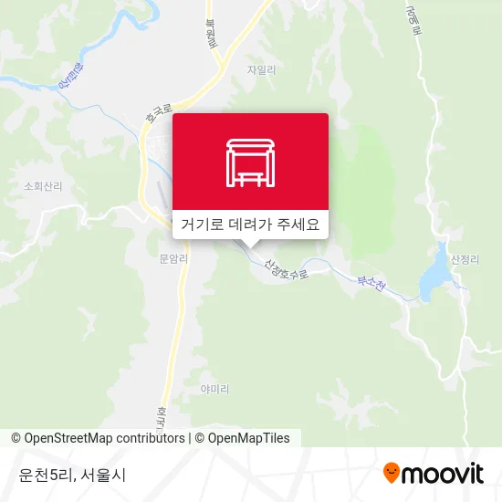 운천5리 지도