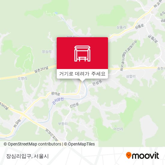 장심리입구 지도