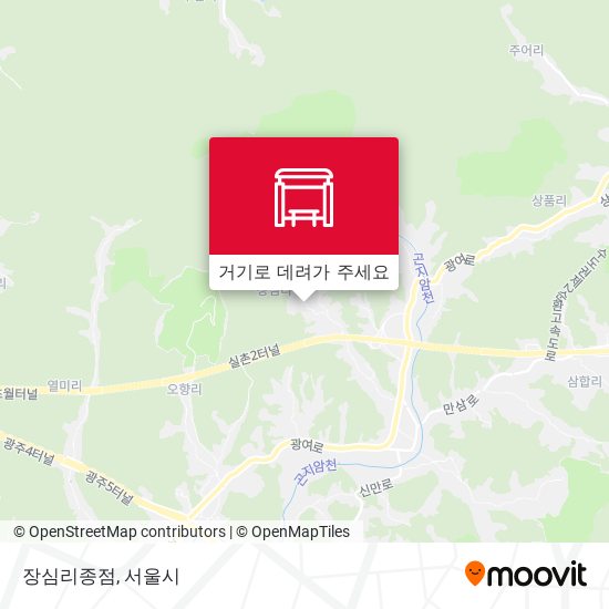 장심리종점 지도