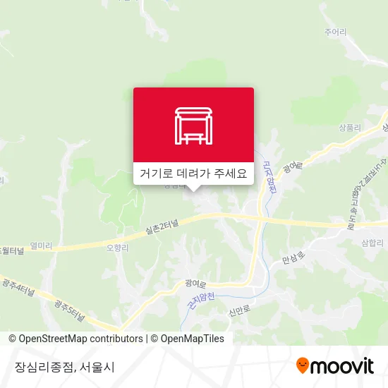 장심리종점 지도