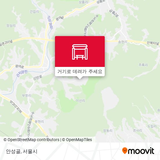 안성골 지도