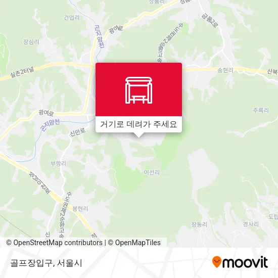 골프장입구 지도