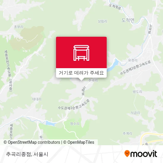 추곡리종점 지도