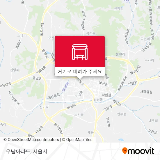 우남아파트 지도