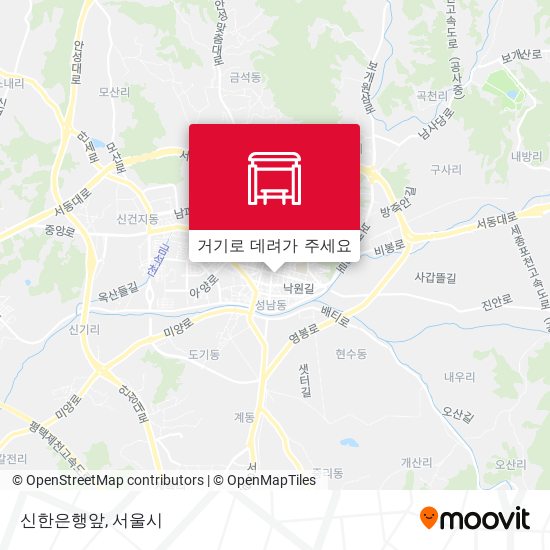 신한은행앞 지도
