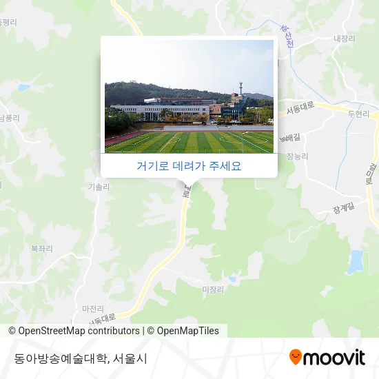 동아방송예술대학 지도