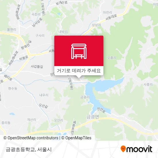 금광초등학교 지도