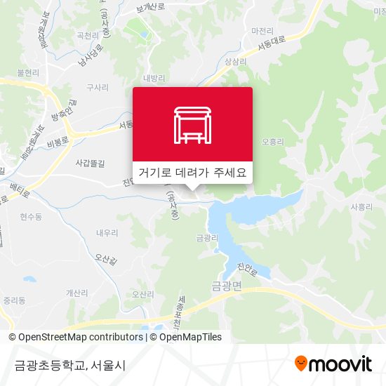 금광초등학교 지도