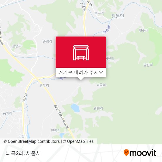 뇌곡2리 지도