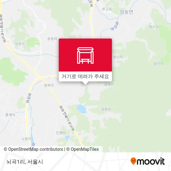 뇌곡1리 지도