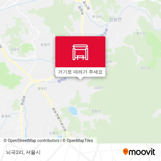 뇌곡2리 지도