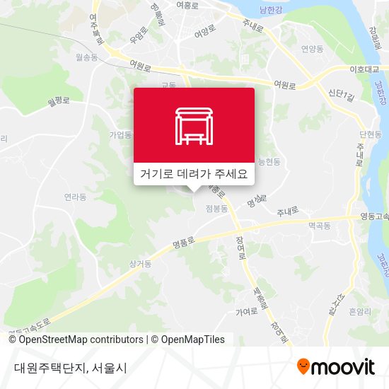 대원주택단지 지도