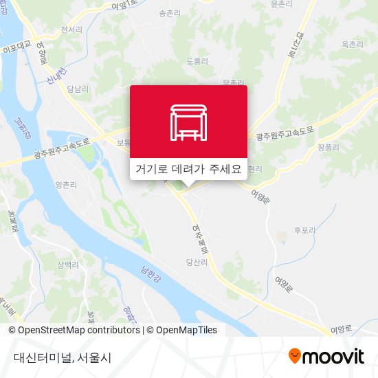 대신터미널 지도