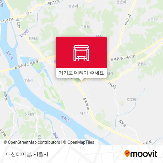 대신터미널 지도