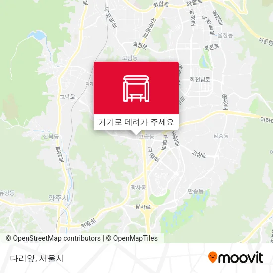 다리앞 지도